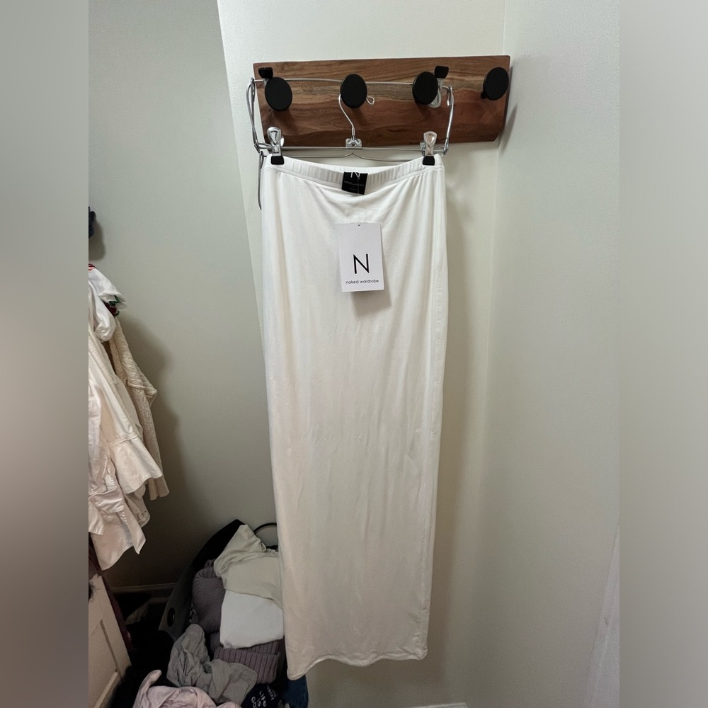 Naked wardrobe white skirt